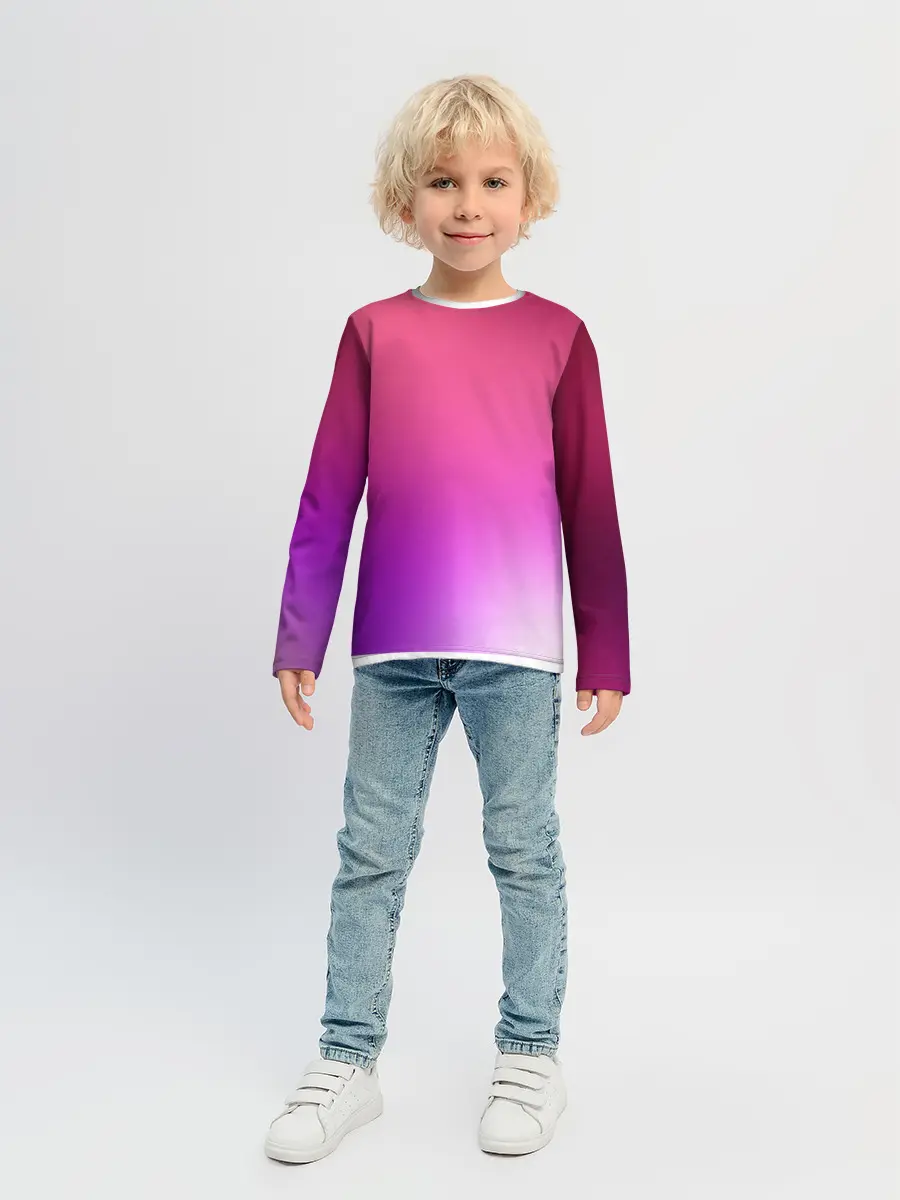 Детский лонгслив / Нежный цвет