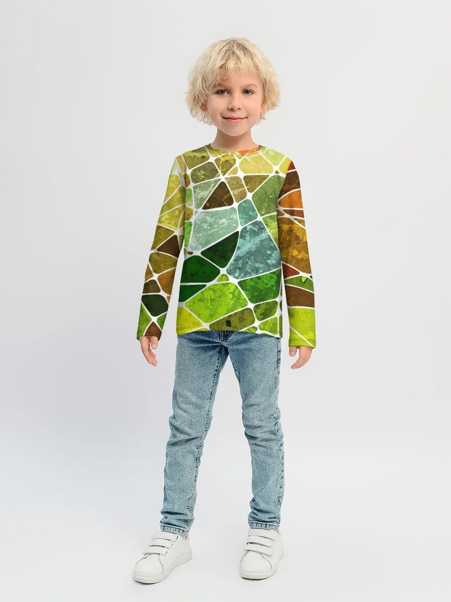 Детский лонгслив / Мозаика