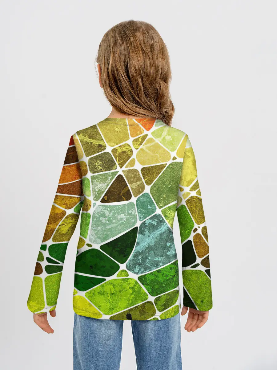 Детский лонгслив / Мозаика