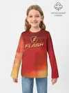 Детский лонгслив / The Flash Logo Pattern