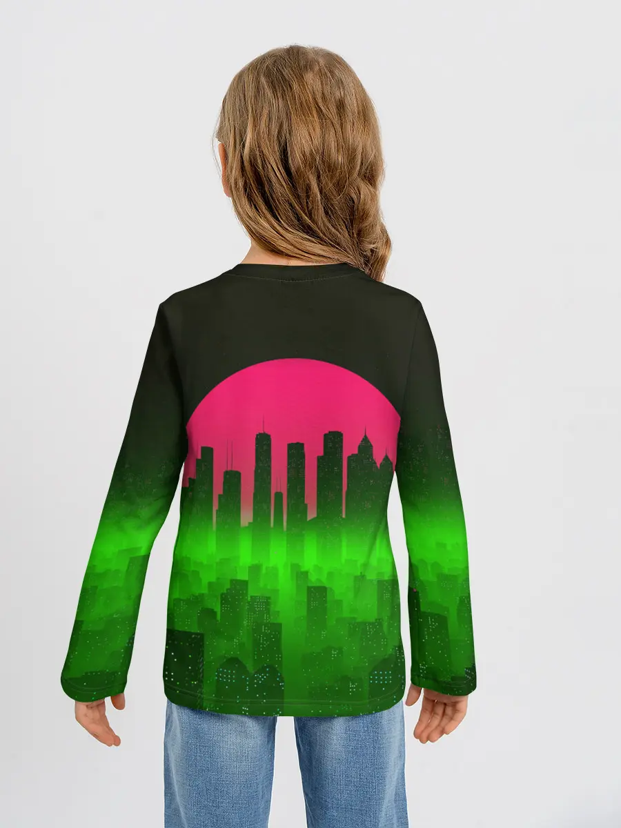 Детский лонгслив / НЕОНОВЫЙ ГОРОД