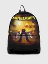 Рюкзак джинсовый / Стив против огненных Гаст | Minecraft