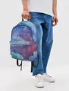 Рюкзак джинсовый / Гуашевые облака