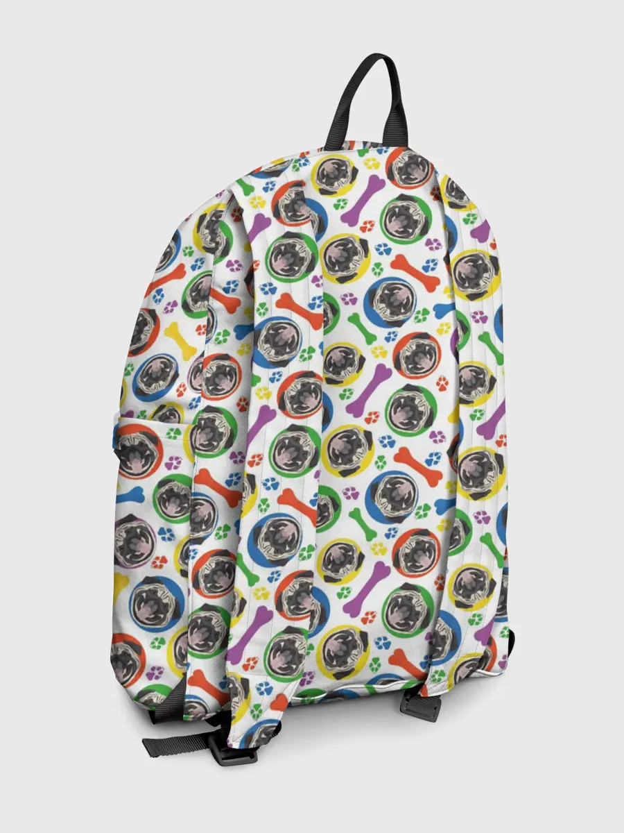 Рюкзак джинсовый / Мопс