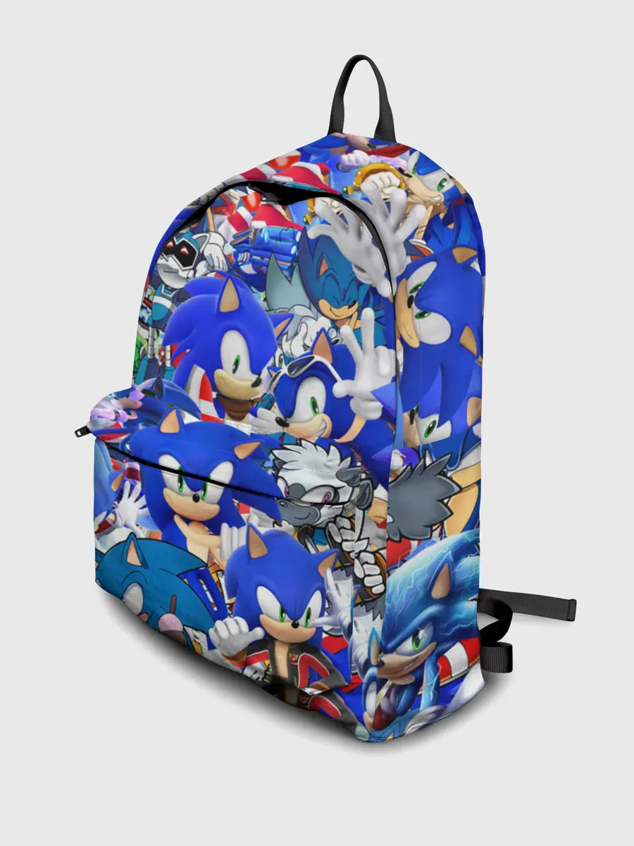 Рюкзак джинсовый / SONIC СИНИЙ ЁЖ СОНИК