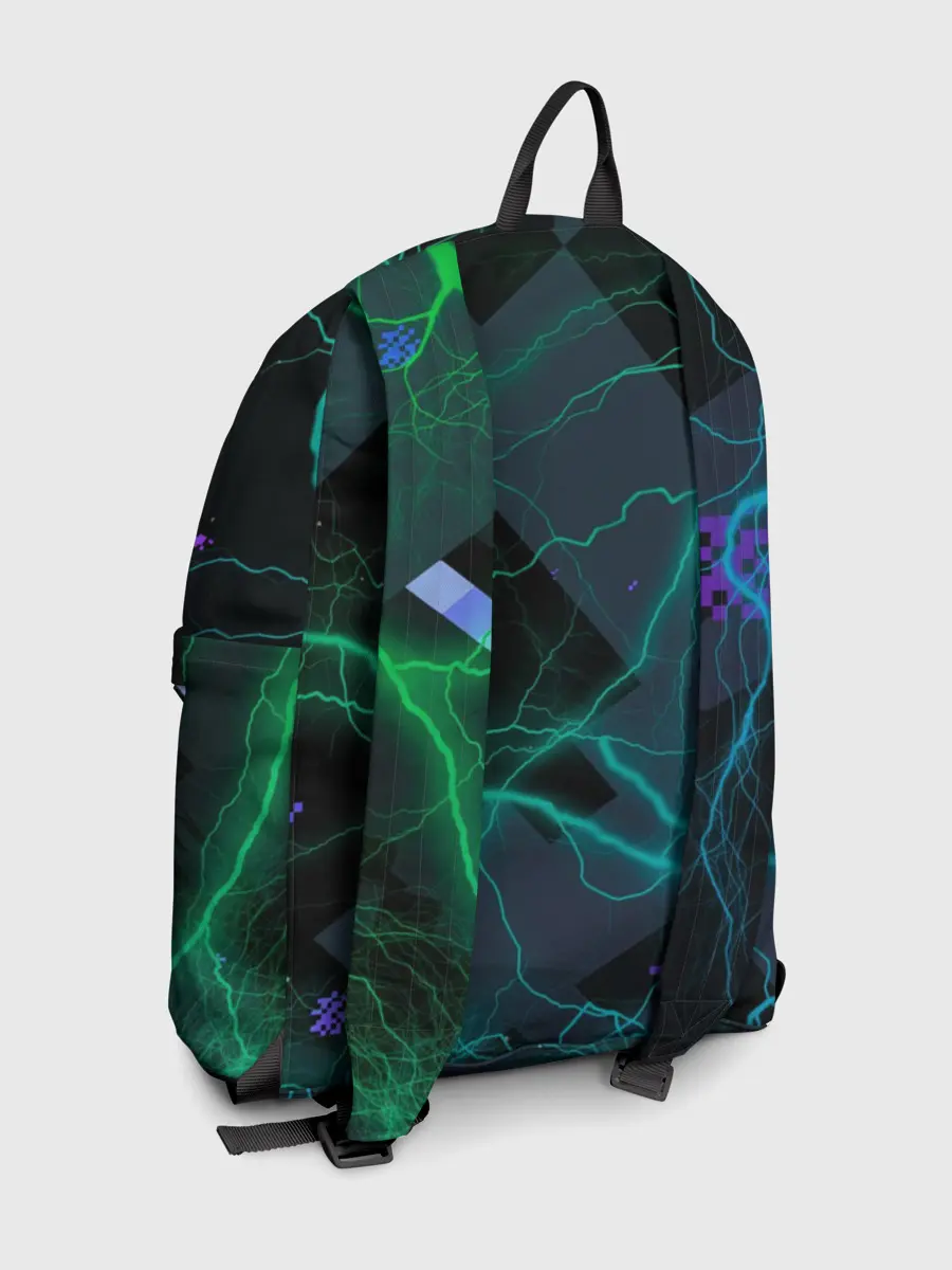 Рюкзак джинсовый / Молнии Майнкрафт