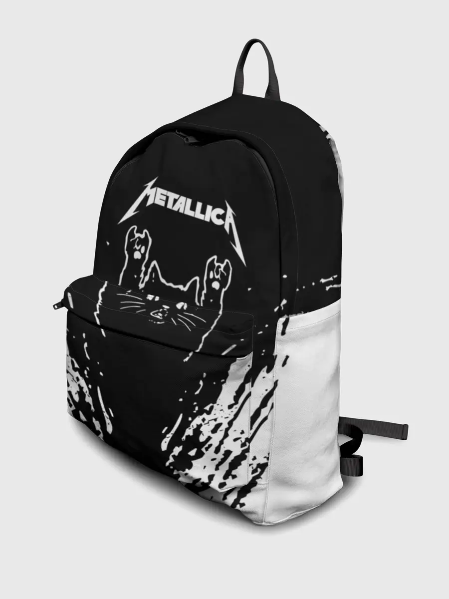 Рюкзак джинсовый / Мяуталлика / Meowtallica.