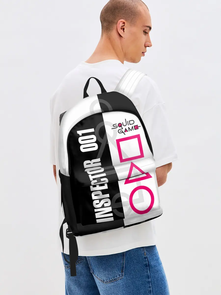 Рюкзак джинсовый / Squid Game: Inspector 001
