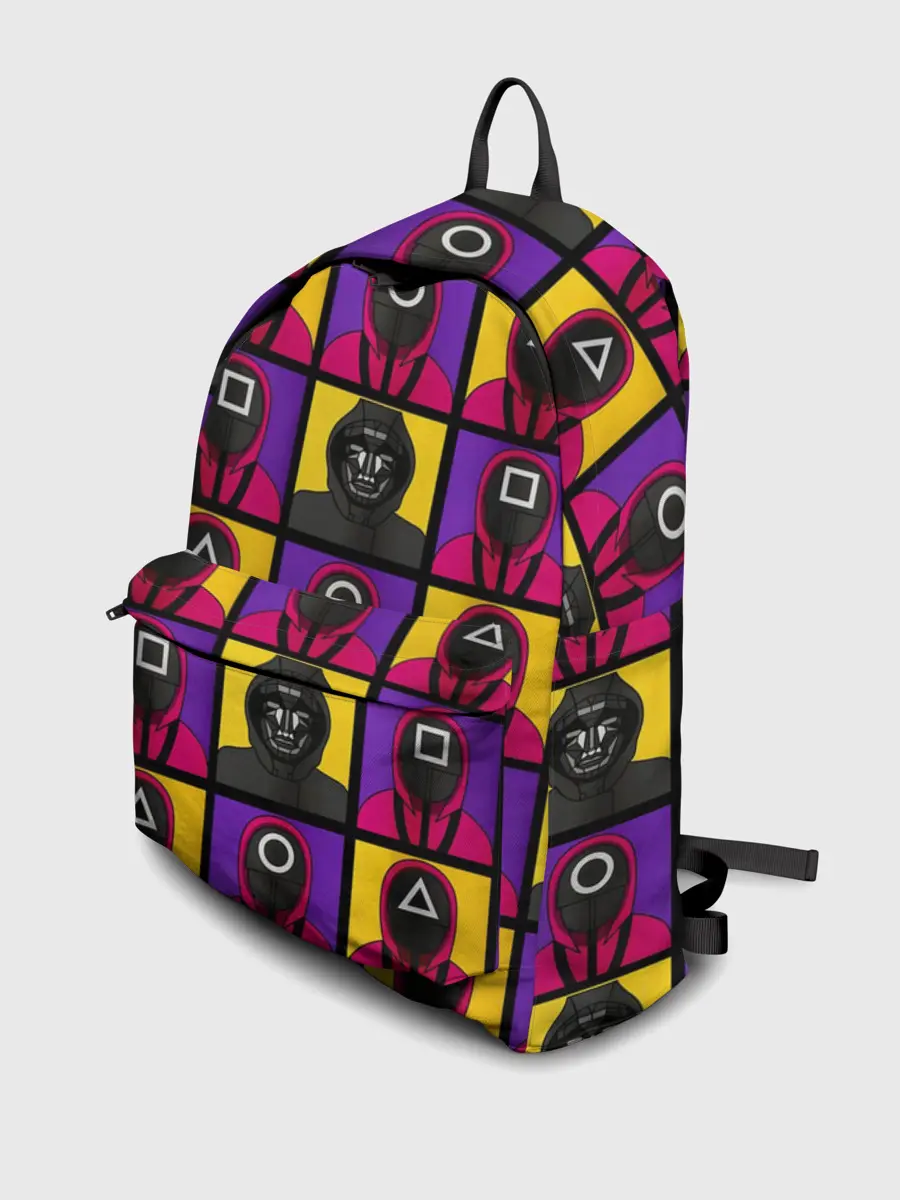 Рюкзак джинсовый / ИГРА В КАЛЬМАРА / ОХРАНА / ВЕДУЩИЙ