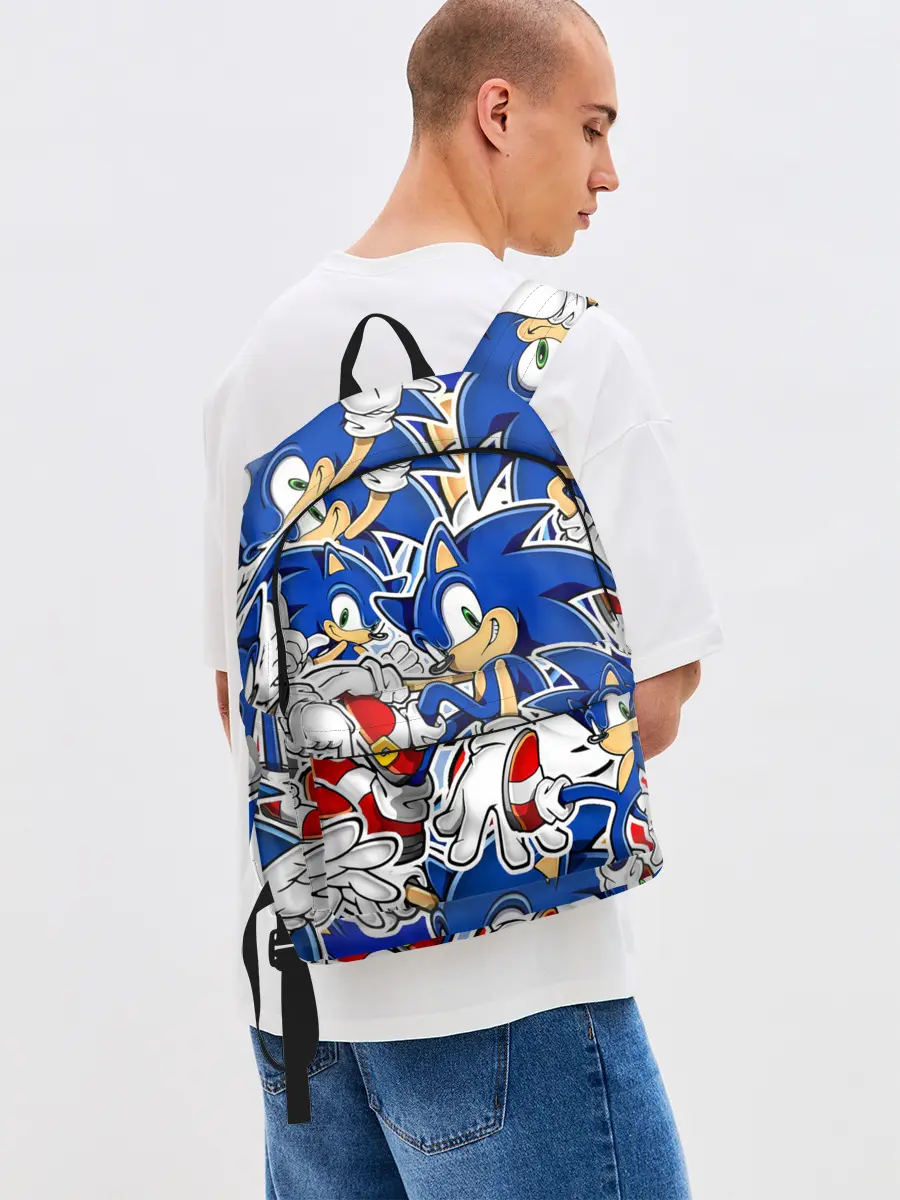 Рюкзак джинсовый / SONIC ПАТТЕРН / СОНИК