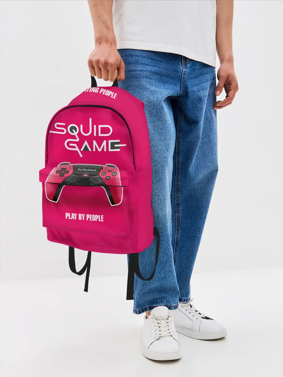 Рюкзак джинсовый / Играющий людьми