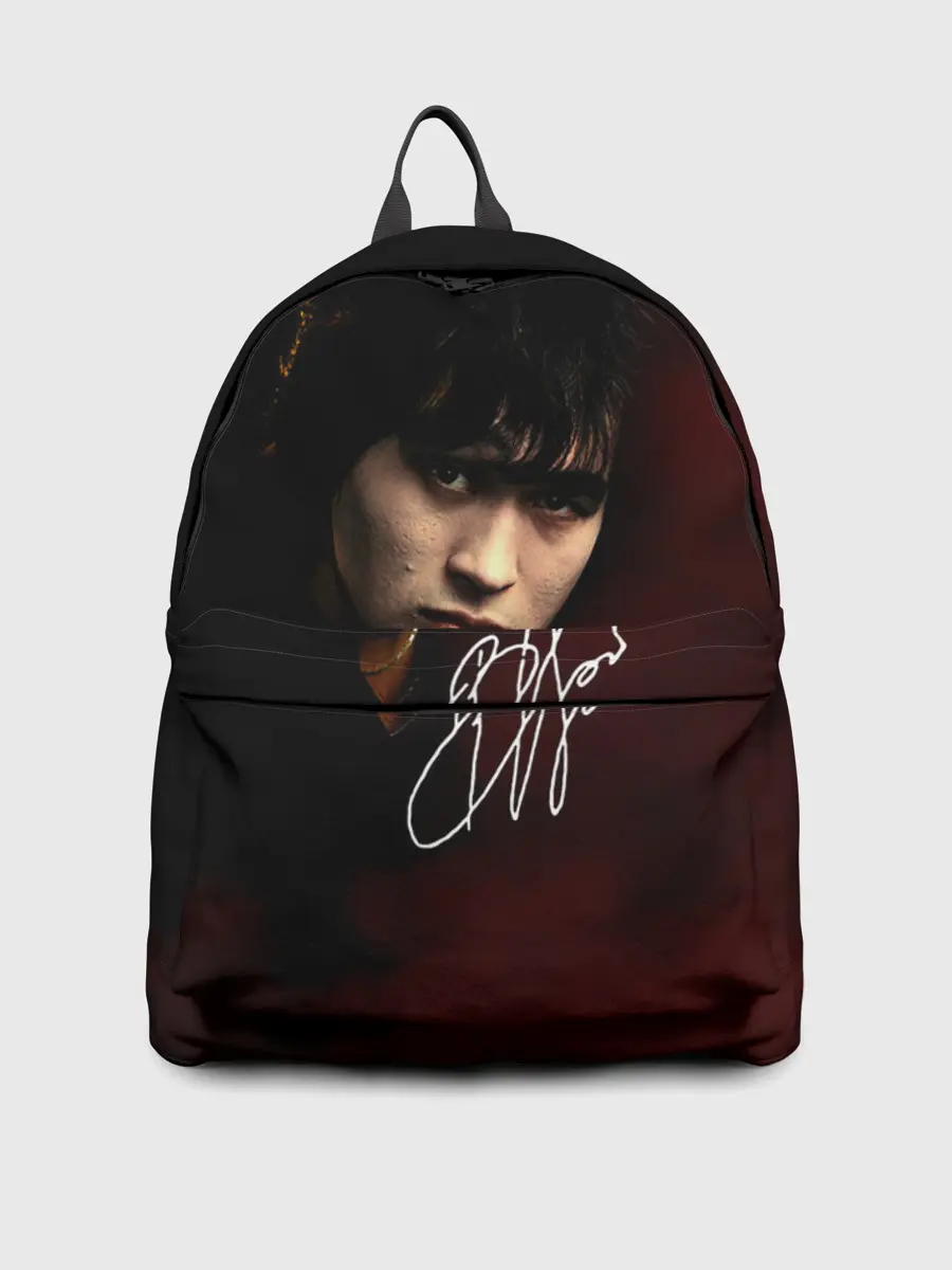 Рюкзак джинсовый / Виктор Цой автограф