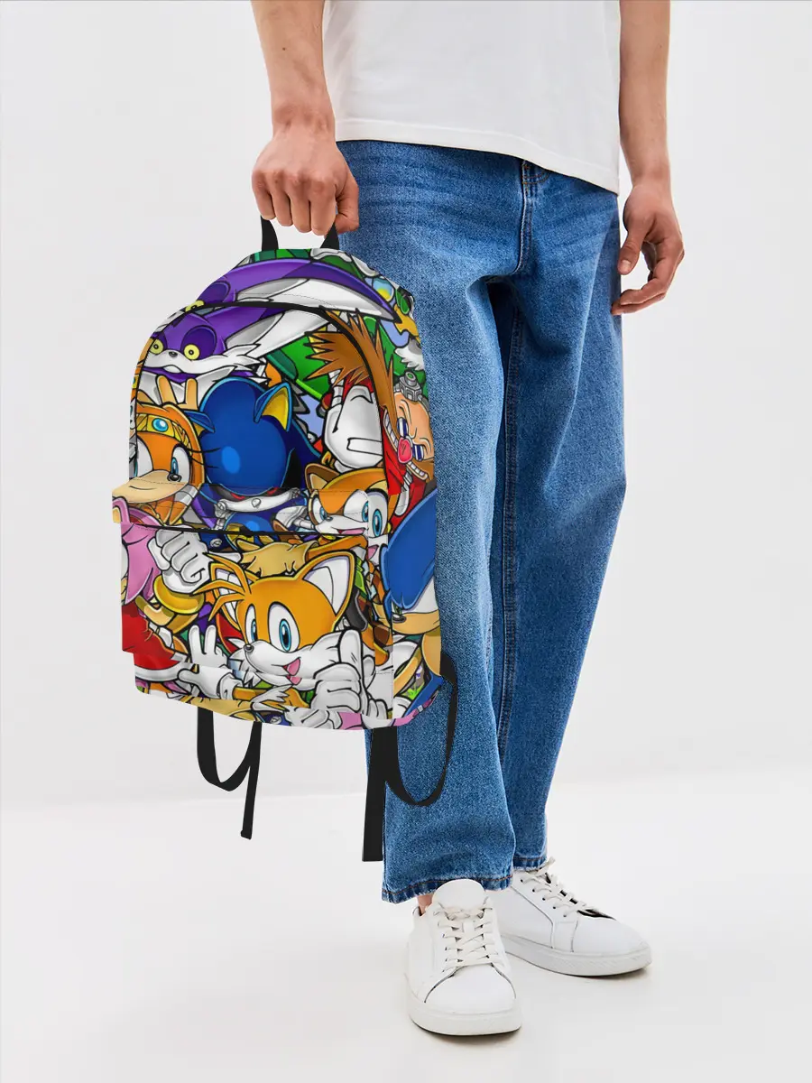 Рюкзак джинсовый / КИБЕР СОНИК | CYBER SONIC ROBOT