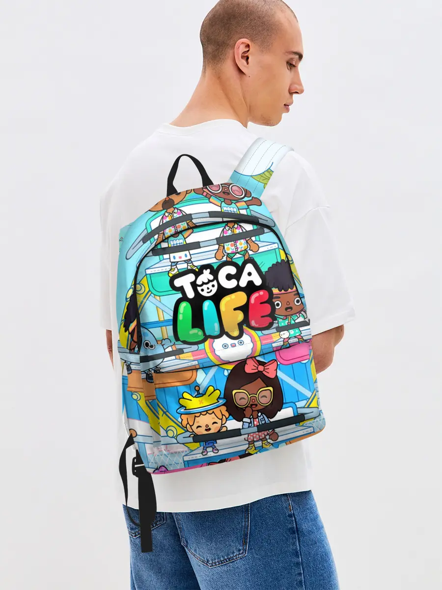Рюкзак джинсовый / Toca Boca | Тока Бока аттракцион