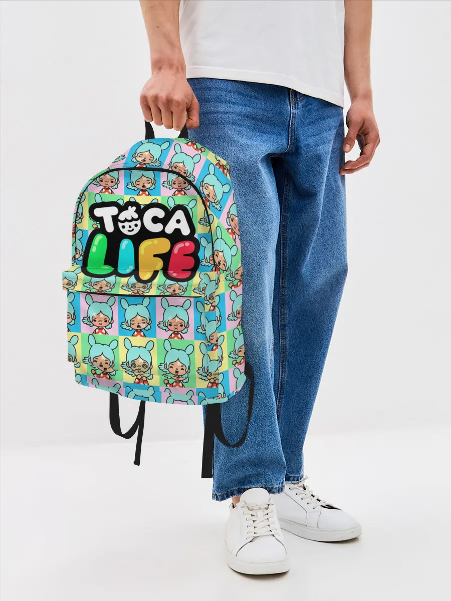 Рюкзак джинсовый / Toca Boca logo | Тока Бока Рита