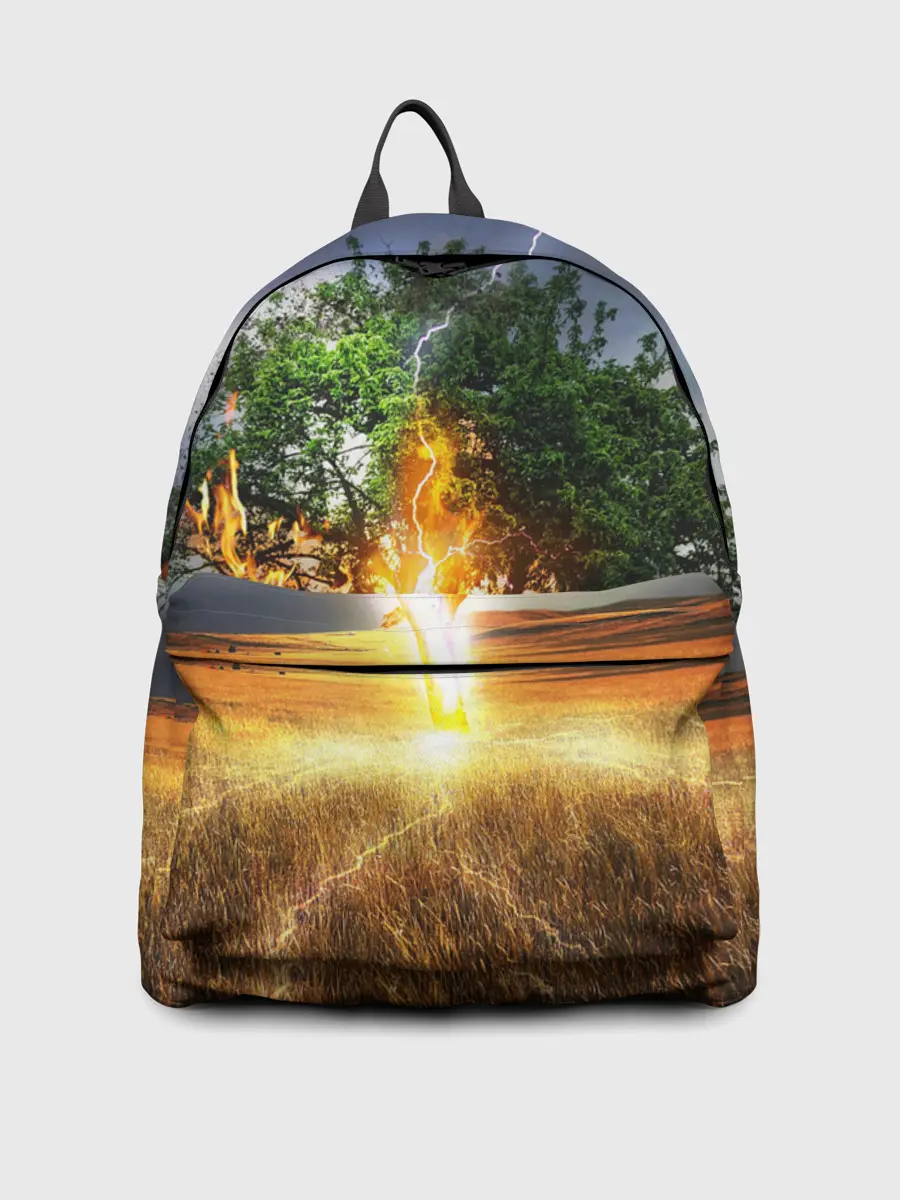 Рюкзак джинсовый / Удар молнией