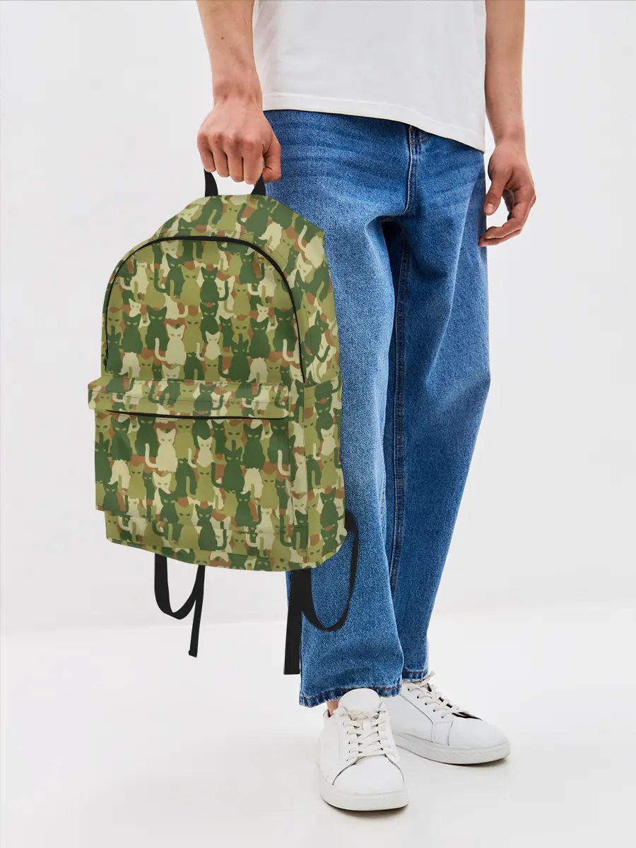 Рюкзак джинсовый / Кошки