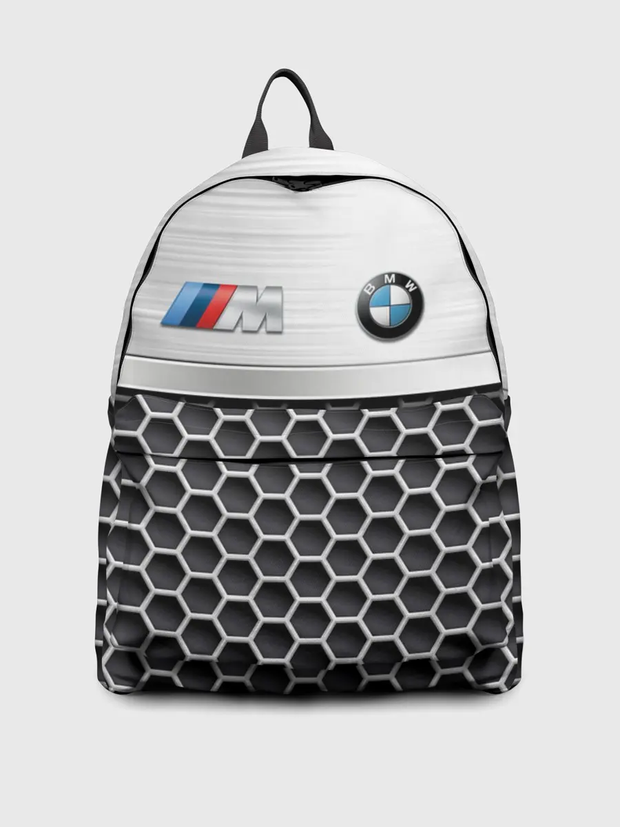Рюкзак джинсовый / BMW | Стальная решетка