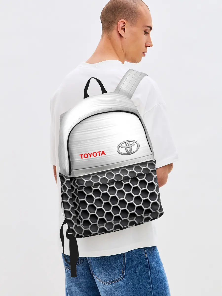 Рюкзак джинсовый / Toyota | Стальная решетка