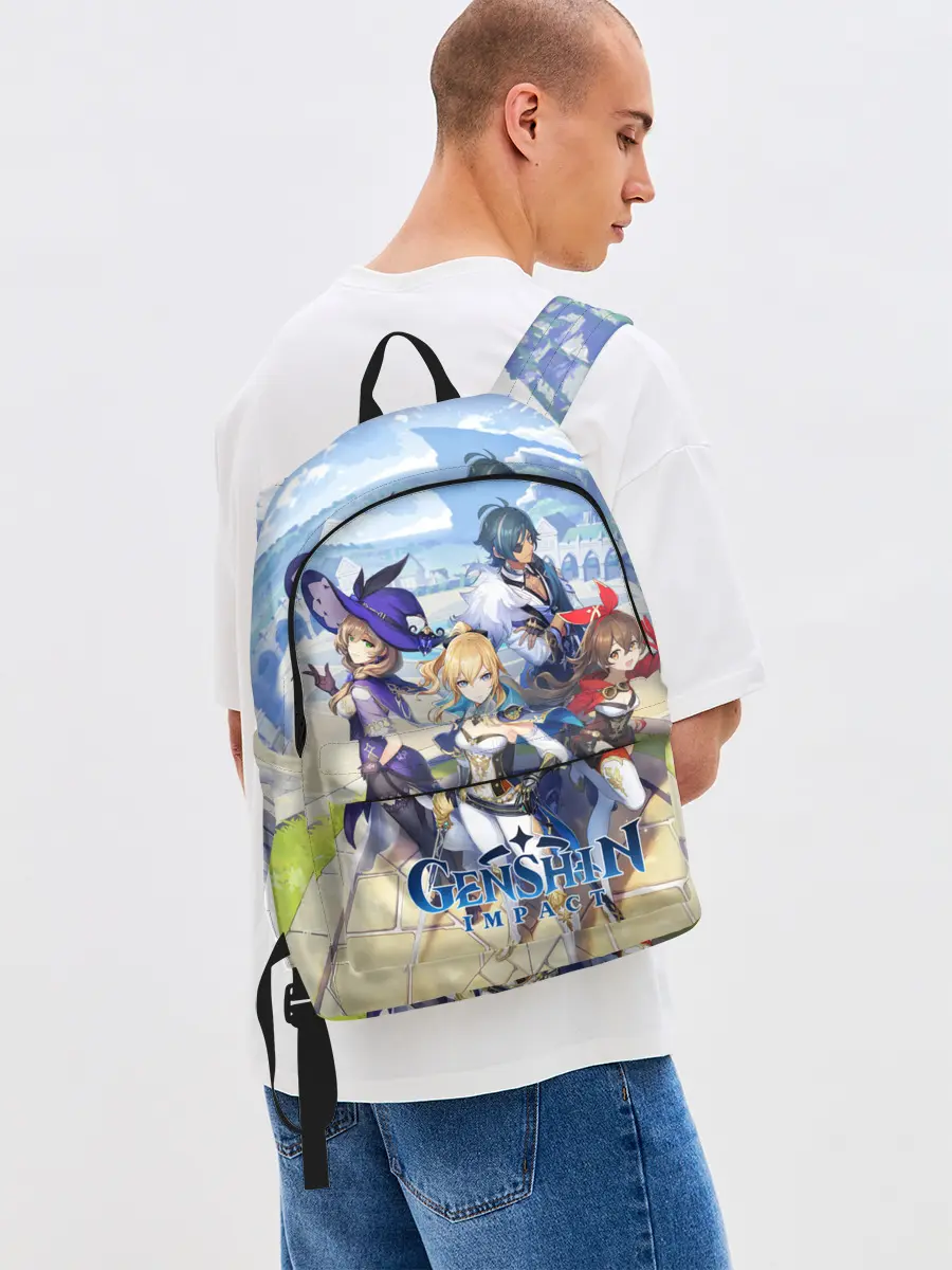 Рюкзак джинсовый / Genshin Impact: Ци Ци.