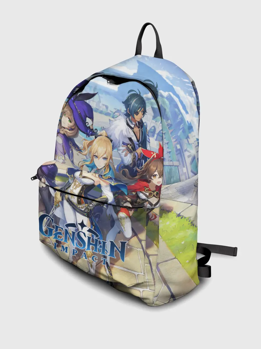 Рюкзак джинсовый / Genshin Impact: Ци Ци.