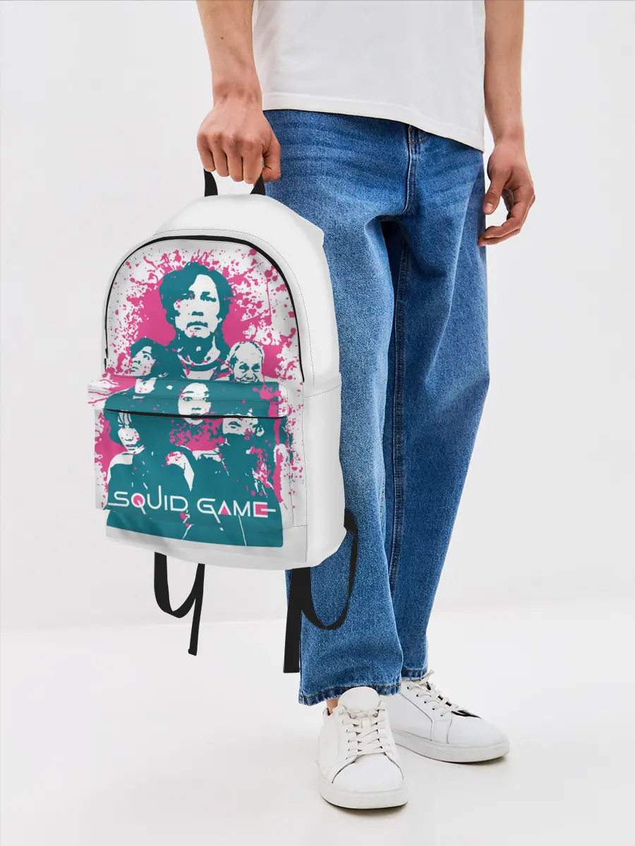 Рюкзак джинсовый / Игра в кальмара: лучшие игроки