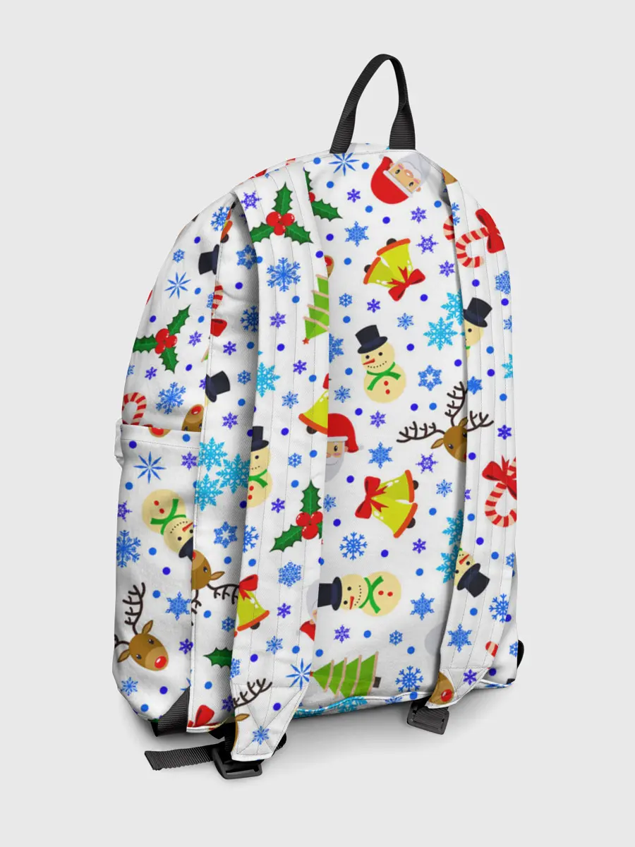 Рюкзак джинсовый / Новогодний - Рождественский узор