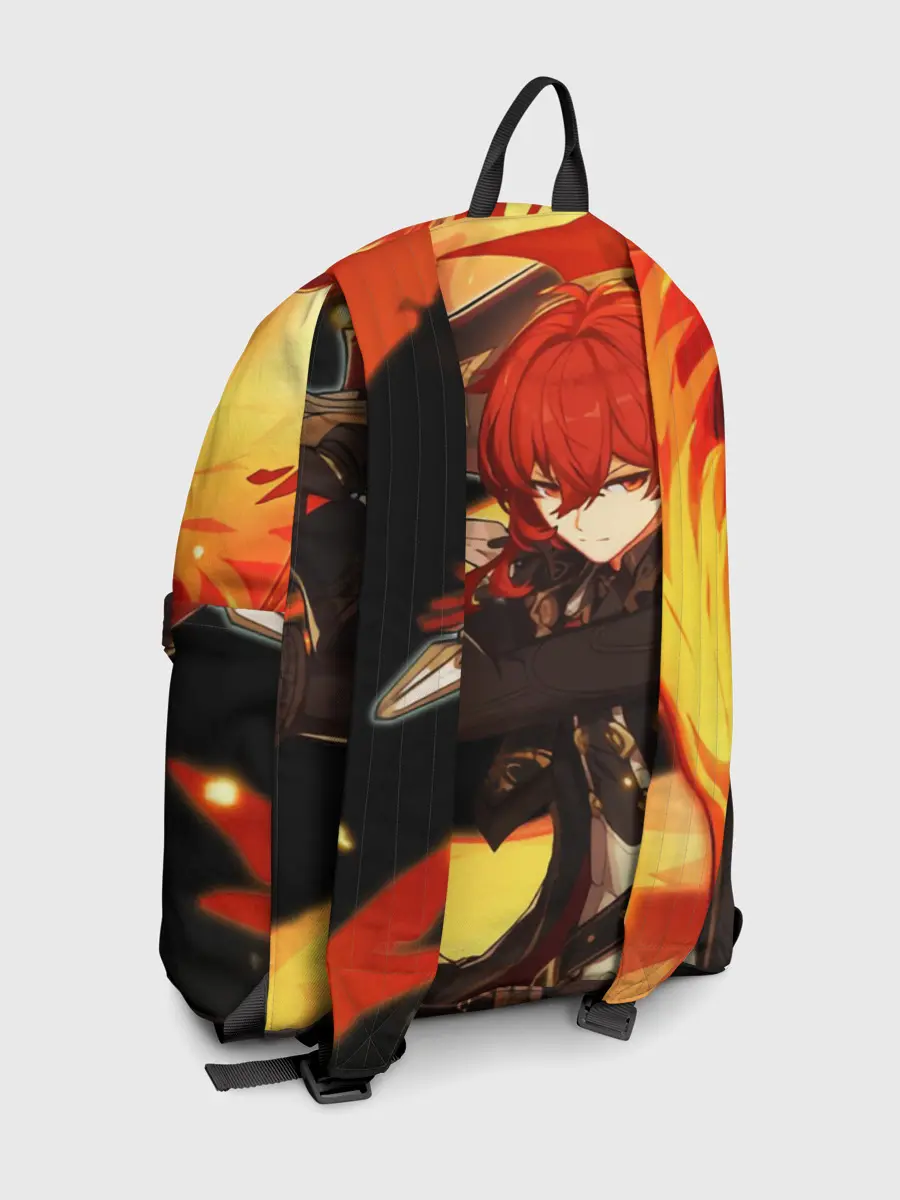 Рюкзак джинсовый / Геншин импакт: Дилюк