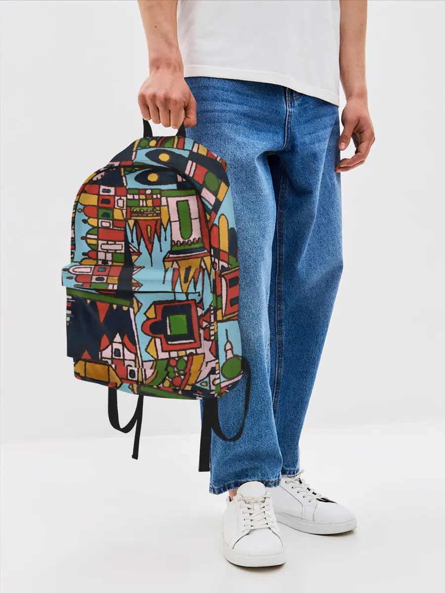 Рюкзак джинсовый / Рождество в Праге