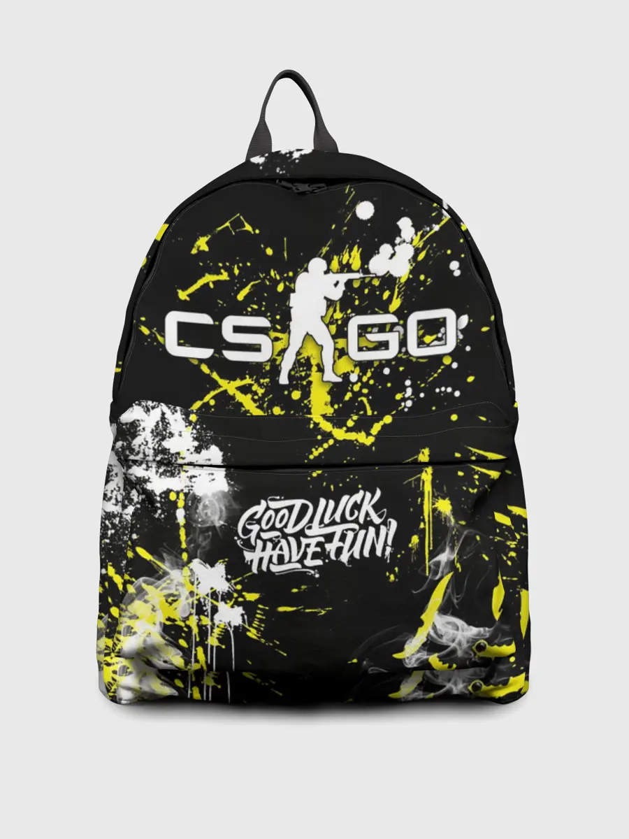 Рюкзак джинсовый / CS:GO Брызги красок