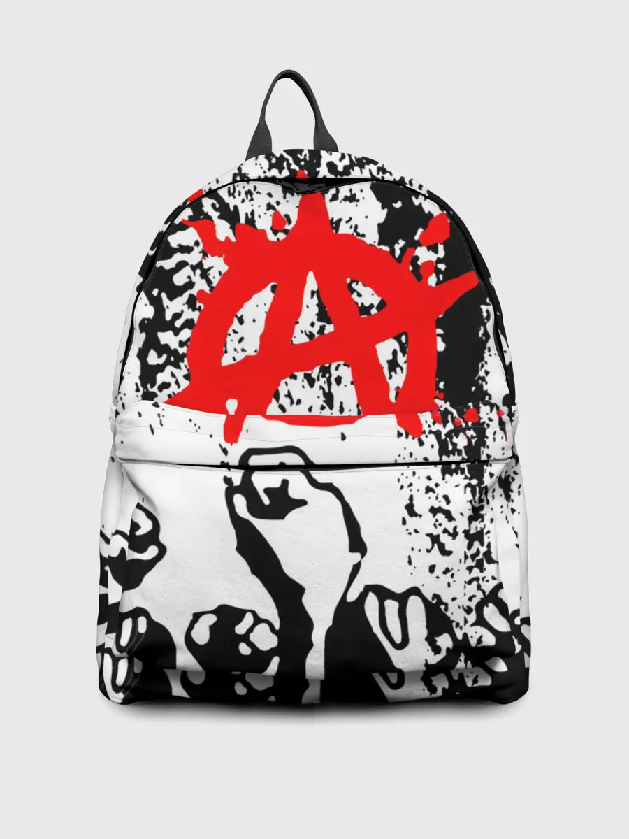 Рюкзак джинсовый / АНАРХИЯ / РЕВОЛЮЦИЯ,