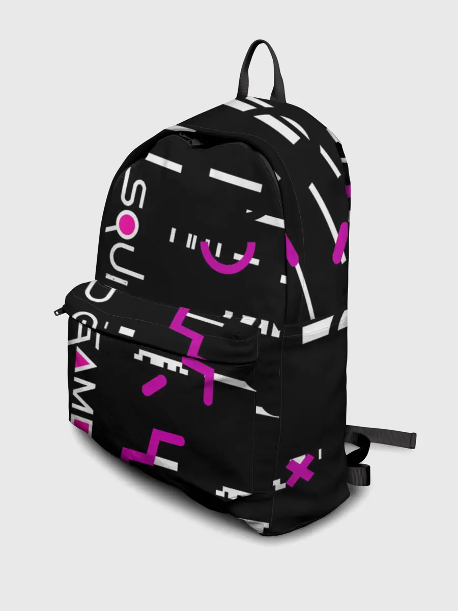 Рюкзак джинсовый / Squid Gam: Узоры.