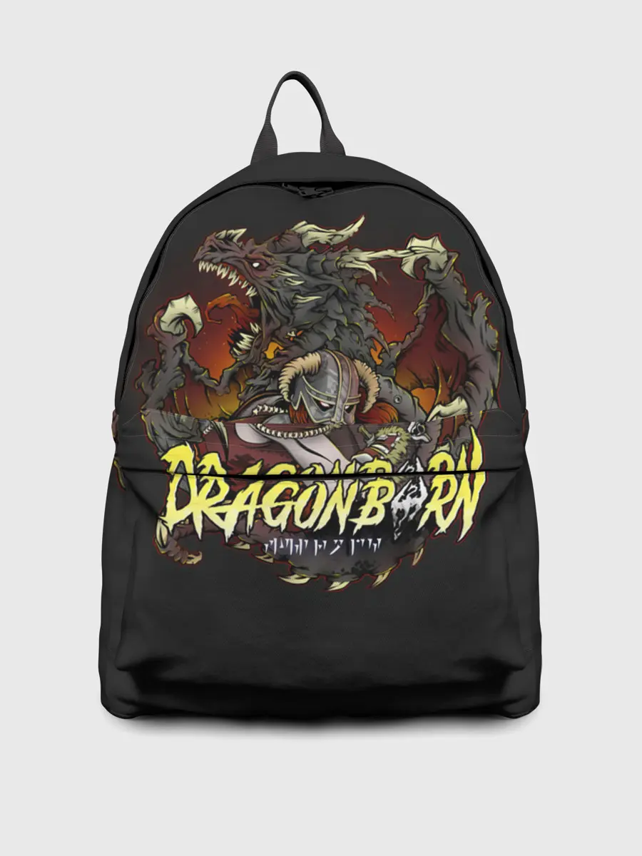 Рюкзак джинсовый / Драконорождённый здесь