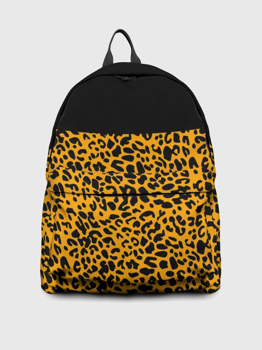 Рюкзак джинсовый / СТИЛЬ ЛЕОПАРДА