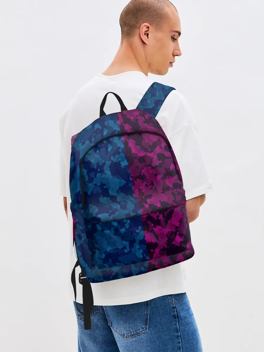 Рюкзак джинсовый / NEON MILITARY | НЕОНОВОЕ МИЛИТАРИ