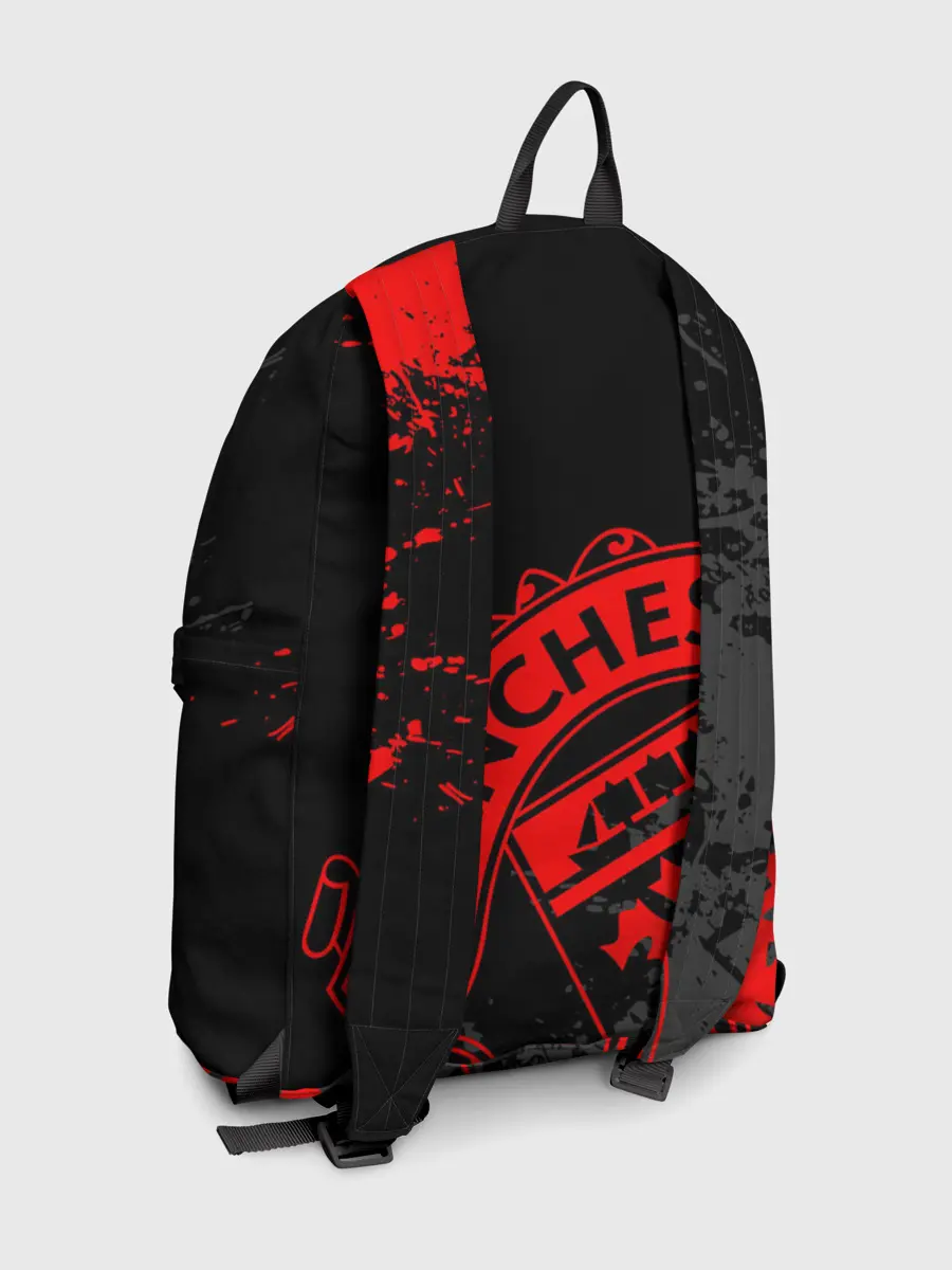 Рюкзак джинсовый / МАНЧЕСТЕР ЮНАЙТЕД КРАСНЫЙ ЛОГО