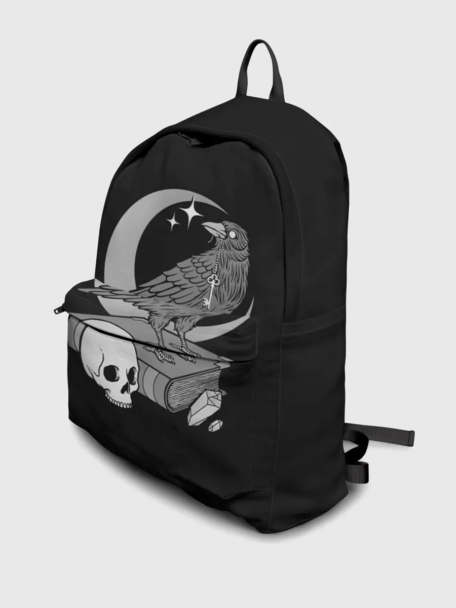 Рюкзак джинсовый / Оккультная ворона