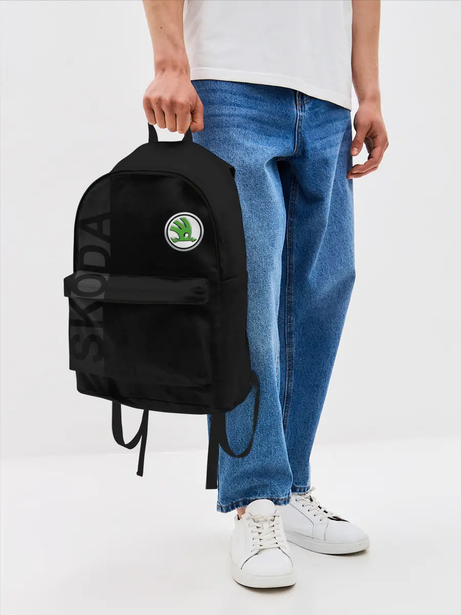 Рюкзак джинсовый / Шкода, полоса