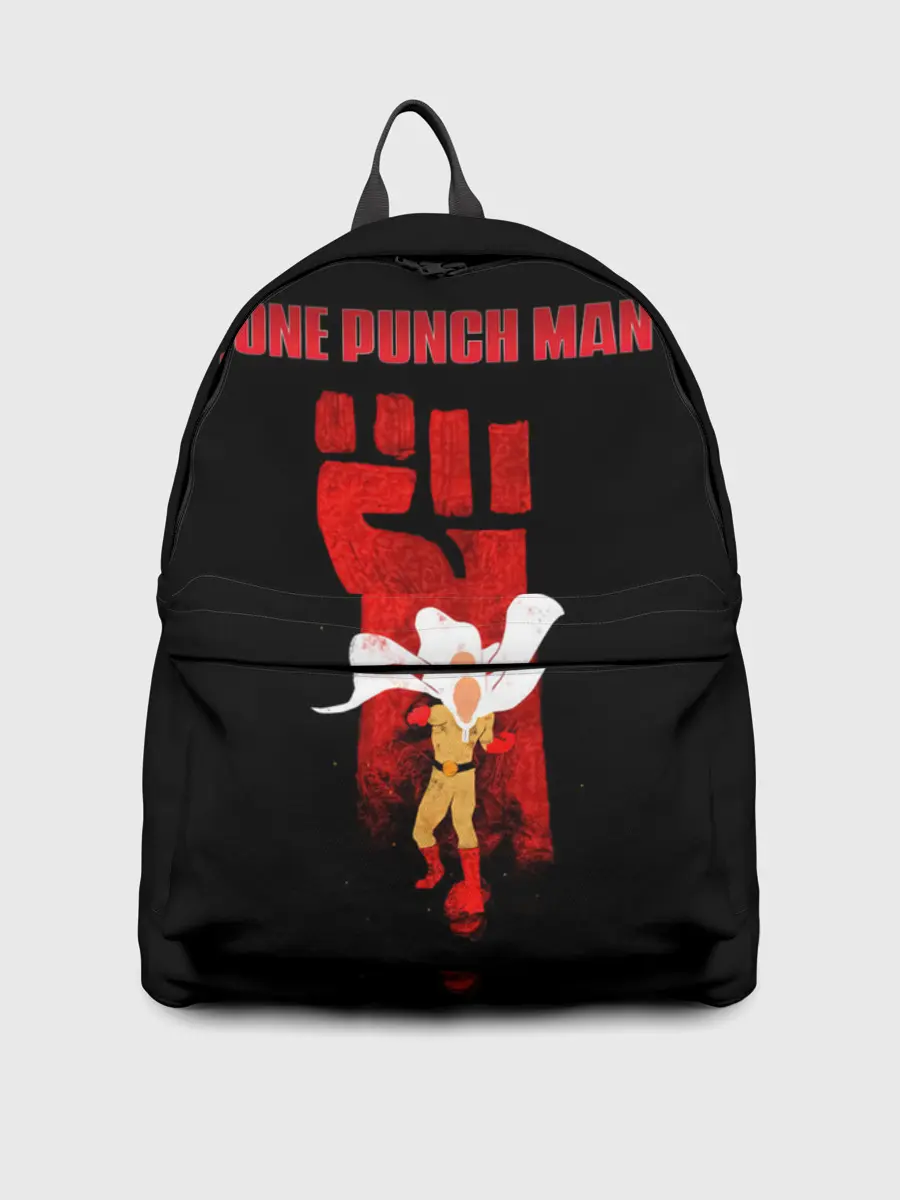 Рюкзак джинсовый / Огромный кулак Сайтама One Punch-Man