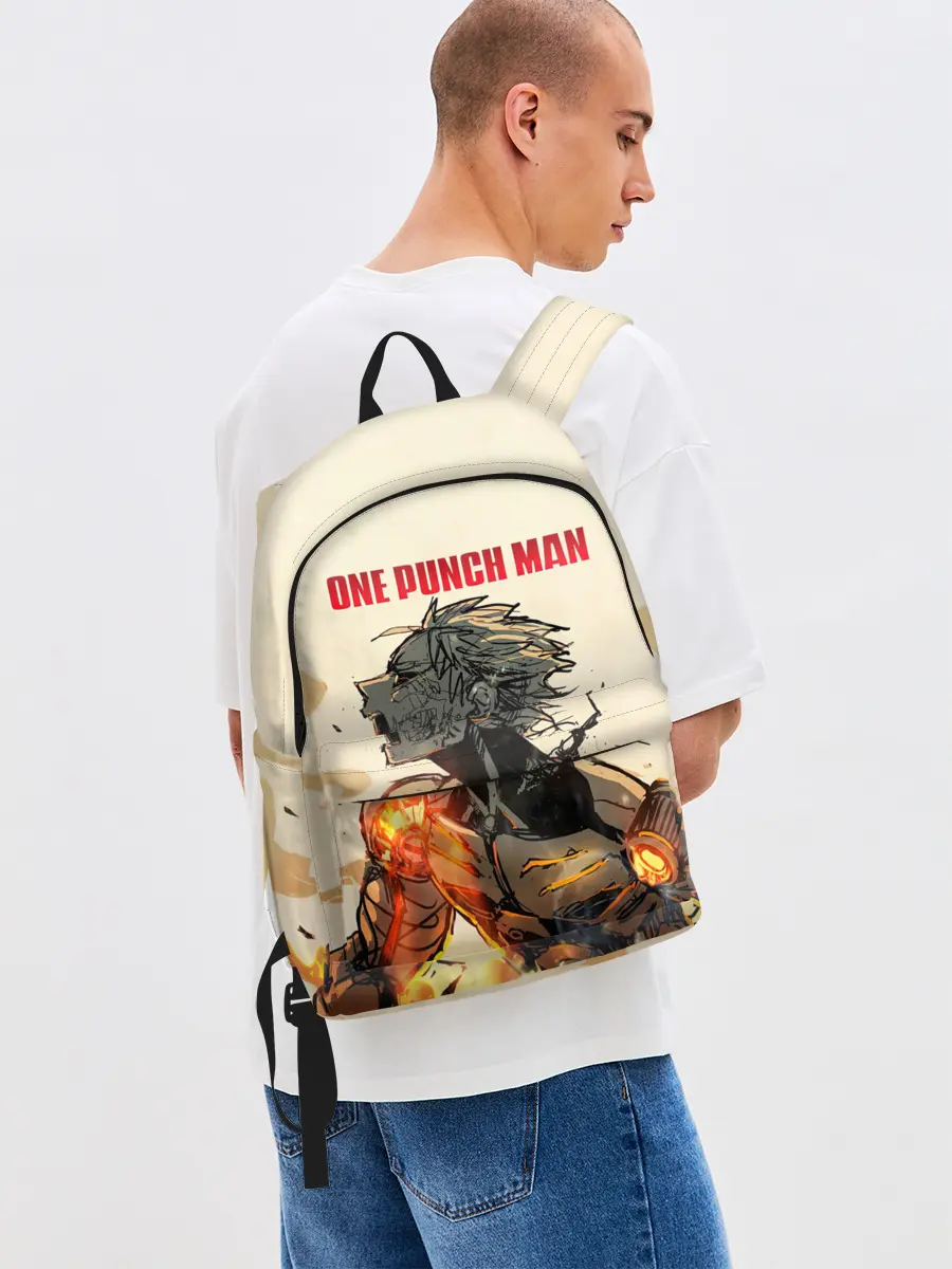 Рюкзак джинсовый / Разрушение Геноса One Punch-Man