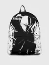 Рюкзак джинсовый / Черно-белый Сайтама One Punch-Man
