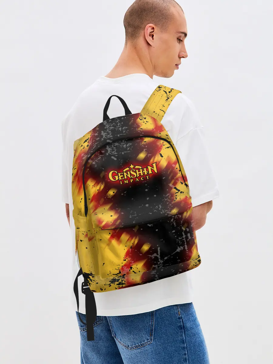 Рюкзак джинсовый / Genshin Impact: Аниме.