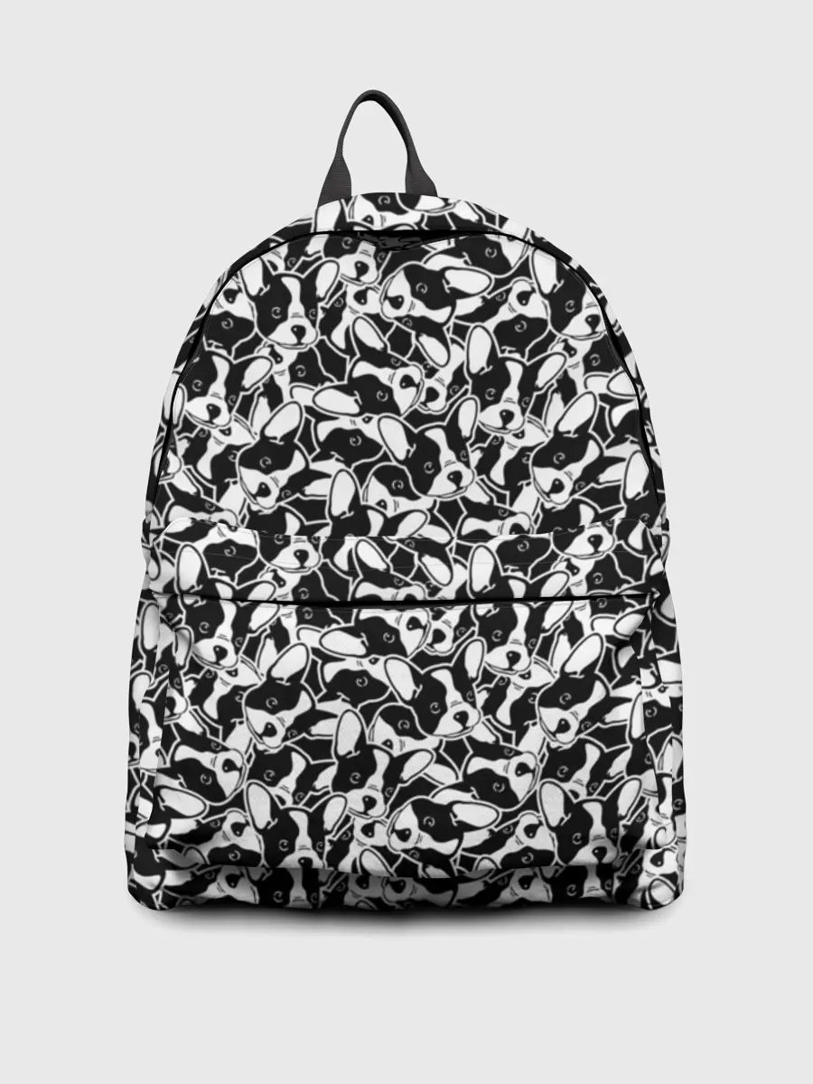 Рюкзак джинсовый / Щенки Французского Бульдога