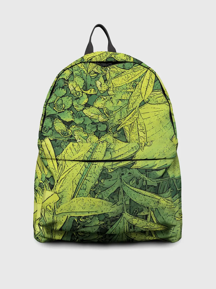 Рюкзак джинсовый / Растительная жизнь - Хоста