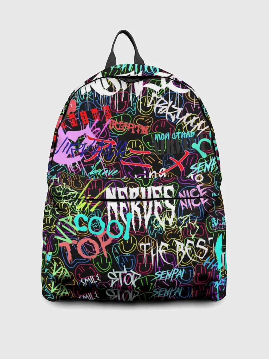 Рюкзак джинсовый / neon graffiti | Smile