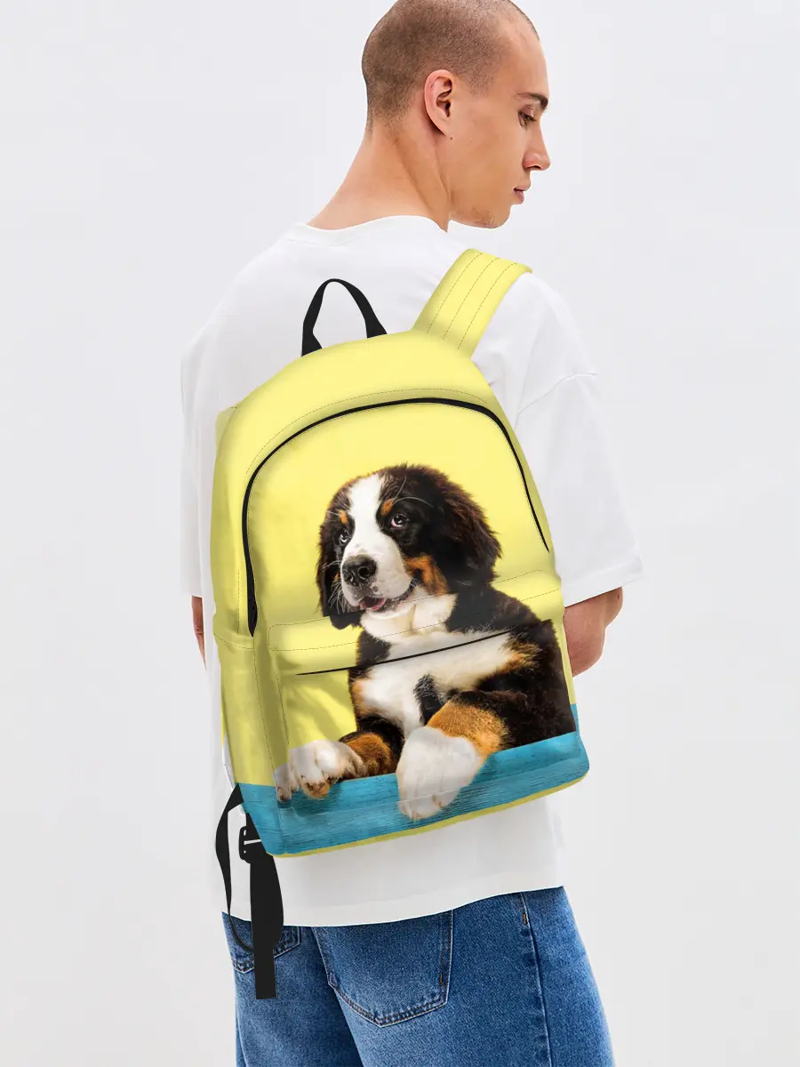 Рюкзак джинсовый / Бернский зенненхунд, Berner Sennenhund