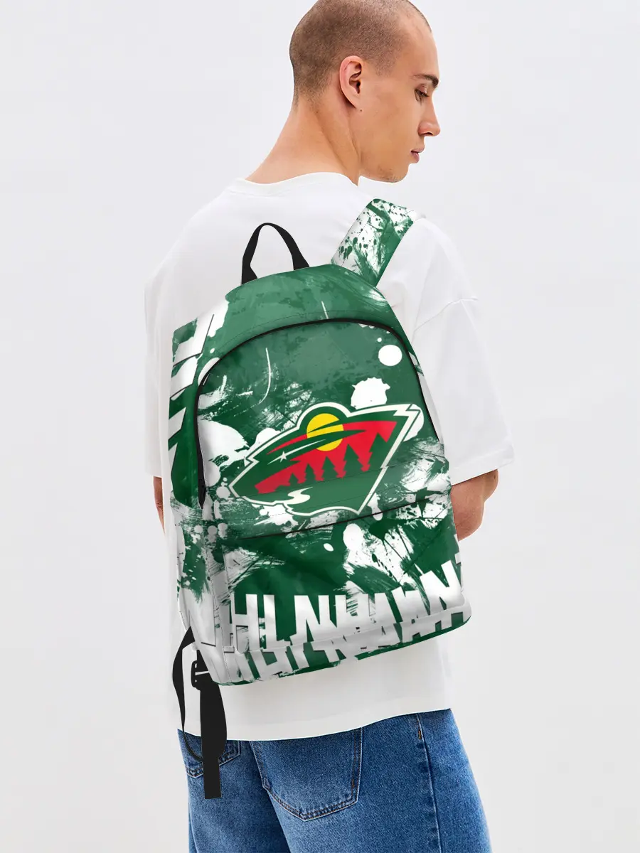 Рюкзак джинсовый / Minnesota Wild, Миннесота Уайлд