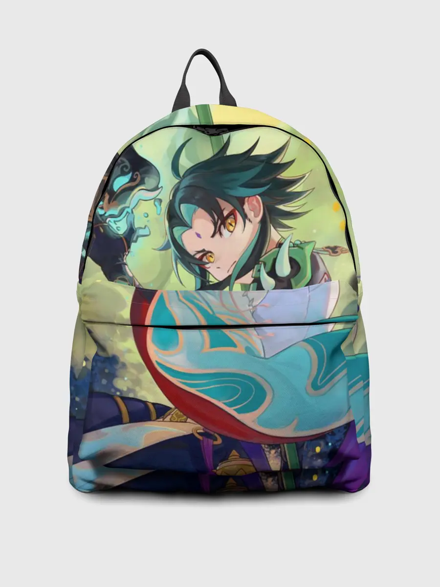 Рюкзак джинсовый / Xiao | Сяо | Genshin Impact