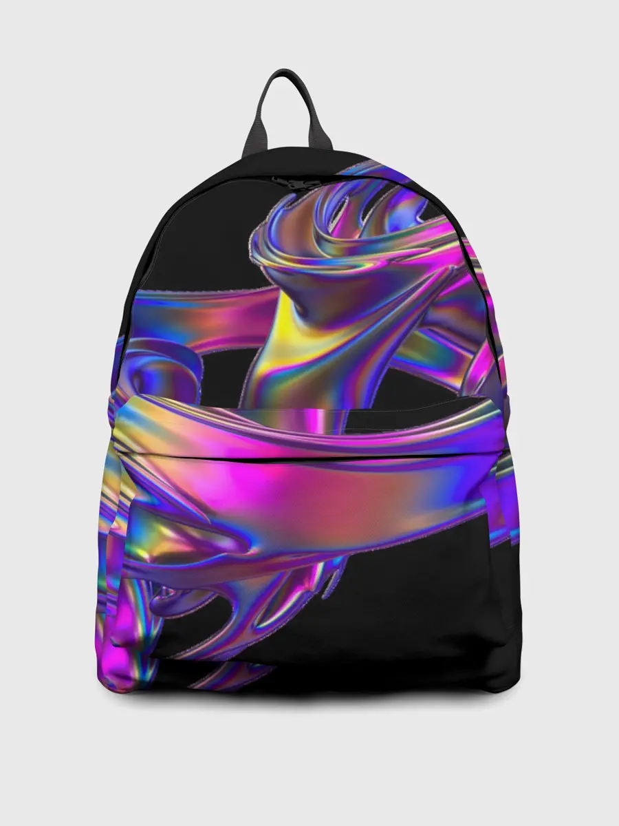 Рюкзак джинсовый / Голографический ураган