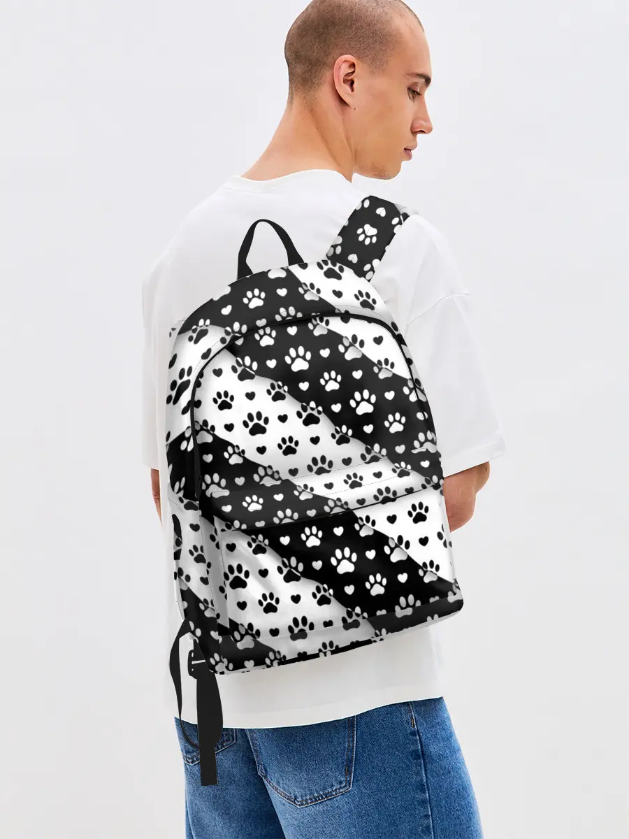 Рюкзак джинсовый / Следы от Лап